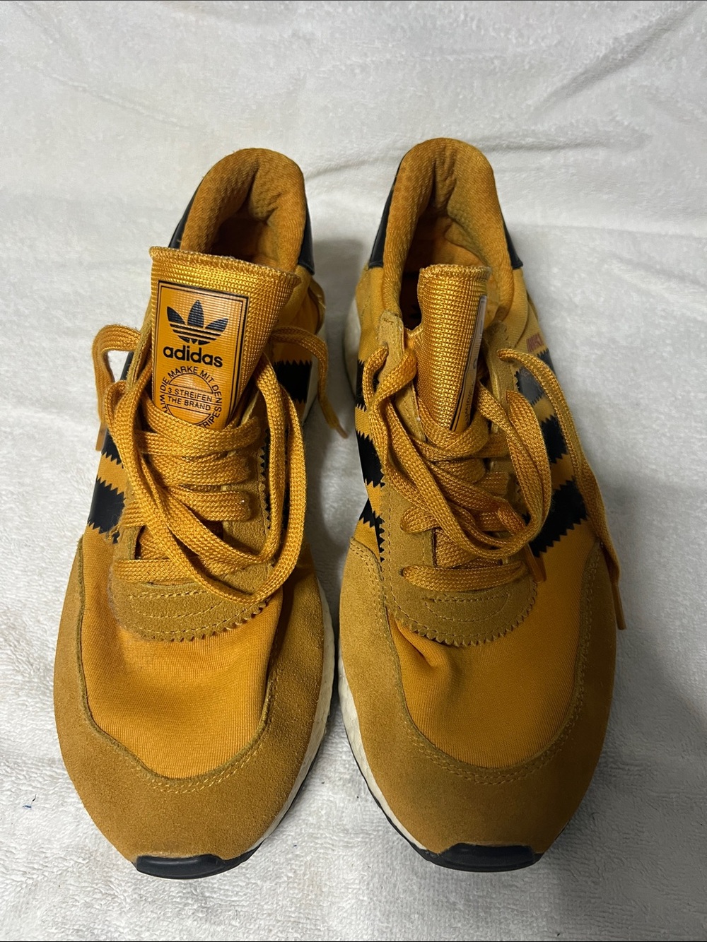 adidas Mustard Yellow and Black Casual Sneakers